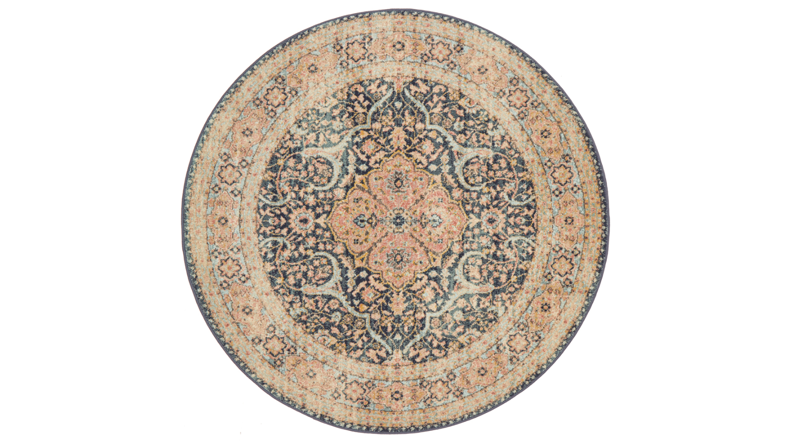 The Weave Studio Legara 858 Midnight Round Rug - 150 x 150cm