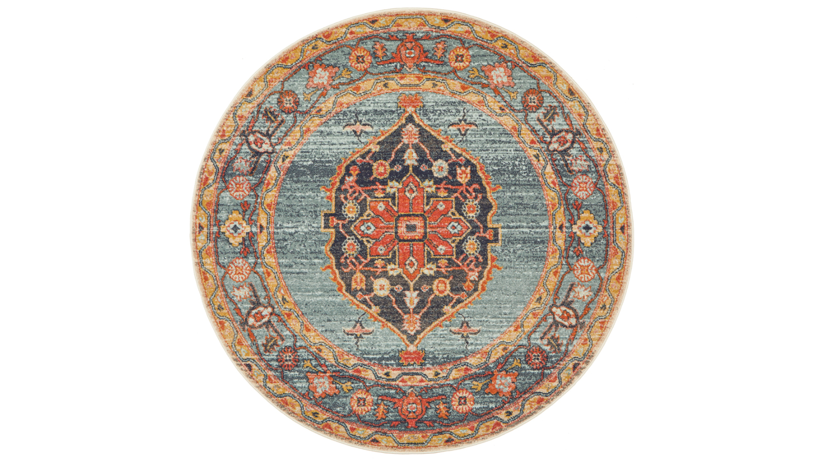 The Weave Studio Legara 862 Rust Round Rug