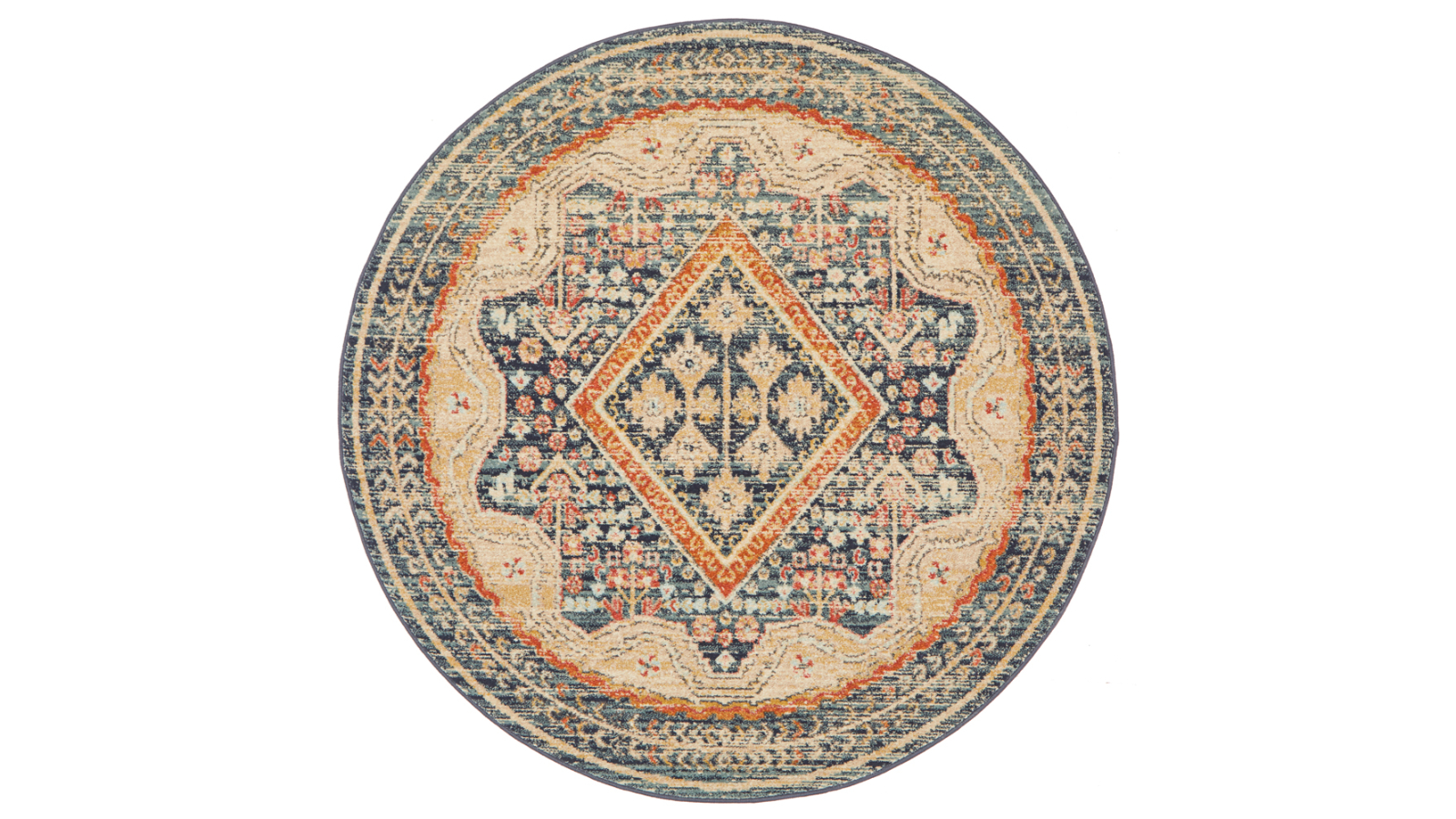 The Weave Studio Legara 863 Navy Round Rug