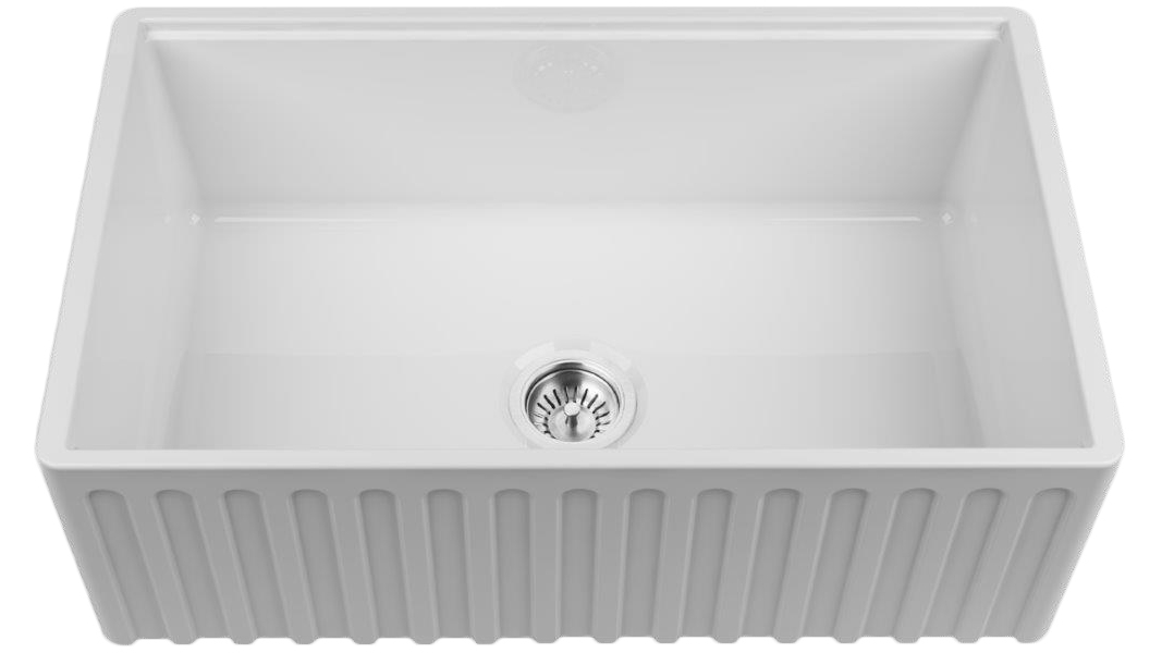 Chambord LEGRANDE Single Bowl Reversible Fireclay Sink