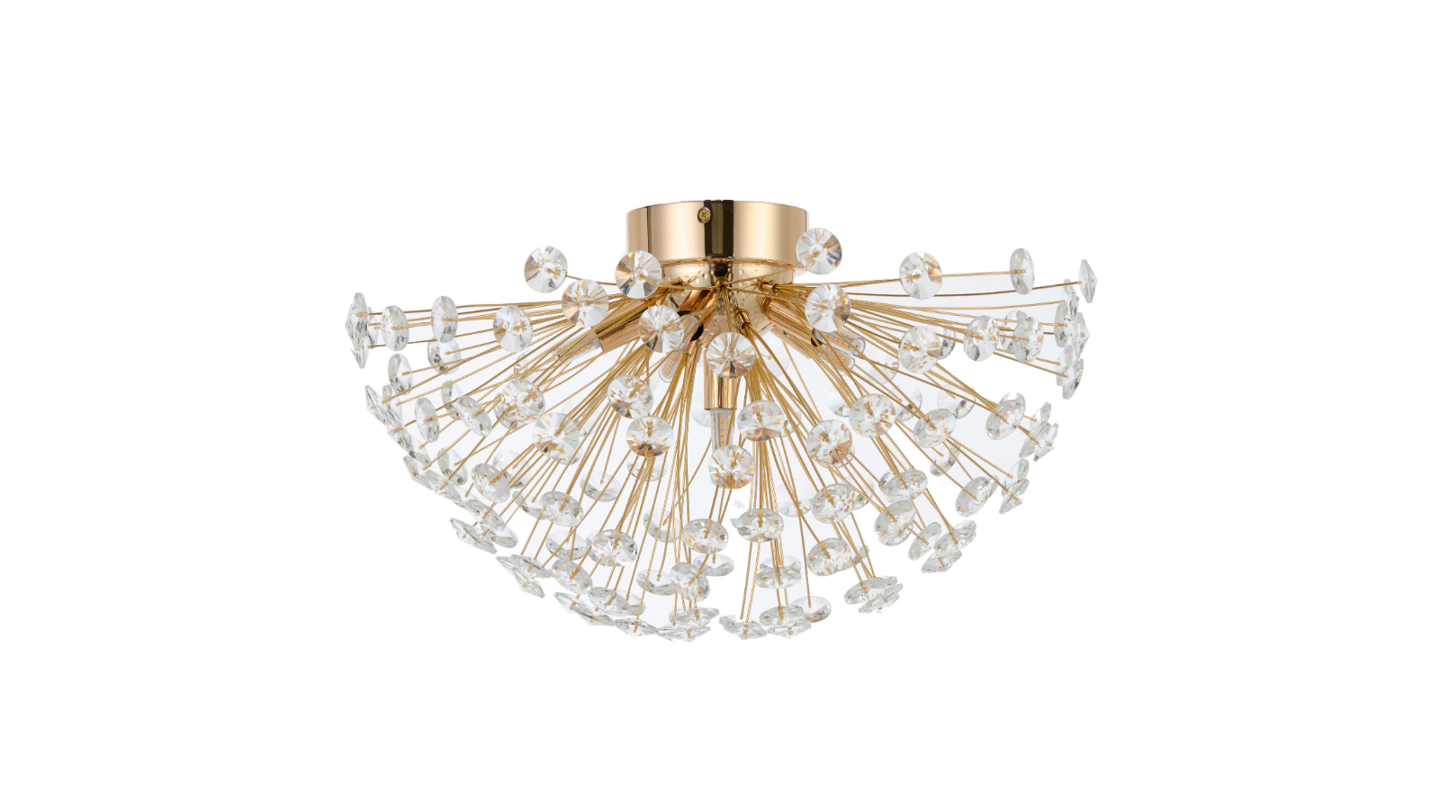 Pretty & Practical Toledo Gold Clear 6-Light Pendant Lamp
