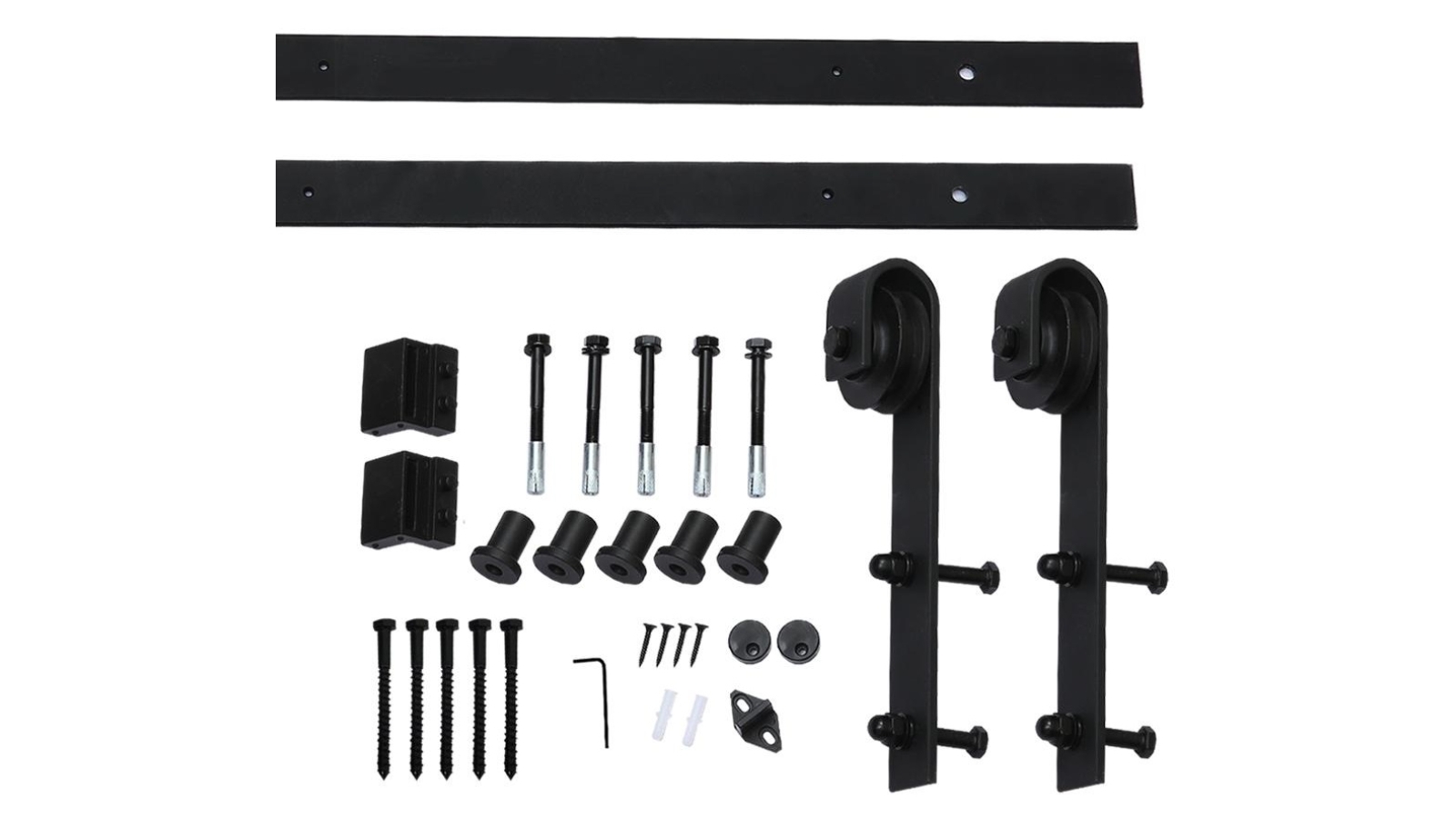 Levede 1.83M Antique Single Barn Door Kit - Square