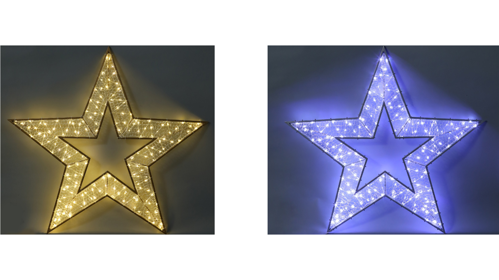 Lexi Lighting 1.2metre 2D Mesh Twinkle LED Star