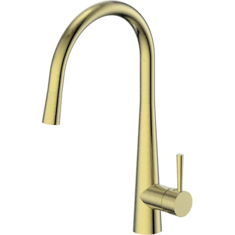 Greens Galiano Slimline Sink Mixer Lead Free - Brushed Brass