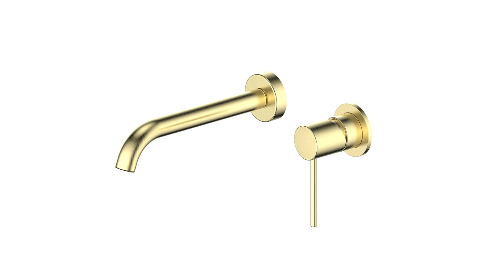 Greens Gisele Wall Basin Mixer - Brushed Brass