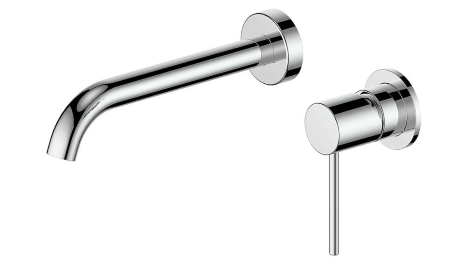 Greens Gisele Wall Basin Mixer - Chrome