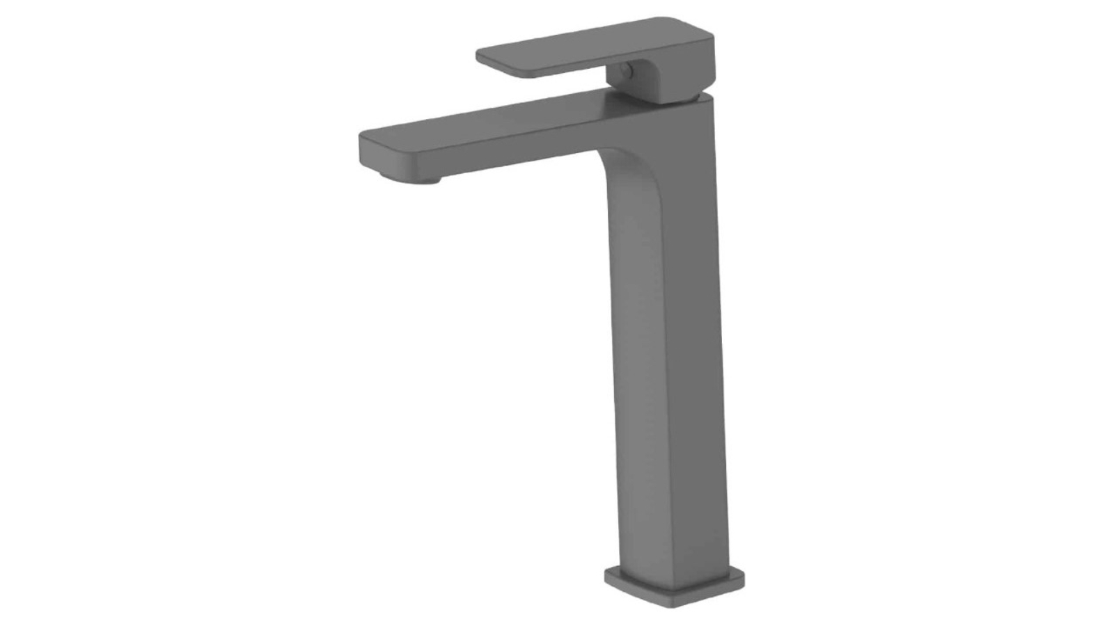 Greens Swept Tower Basin Mixer - Gunmetal