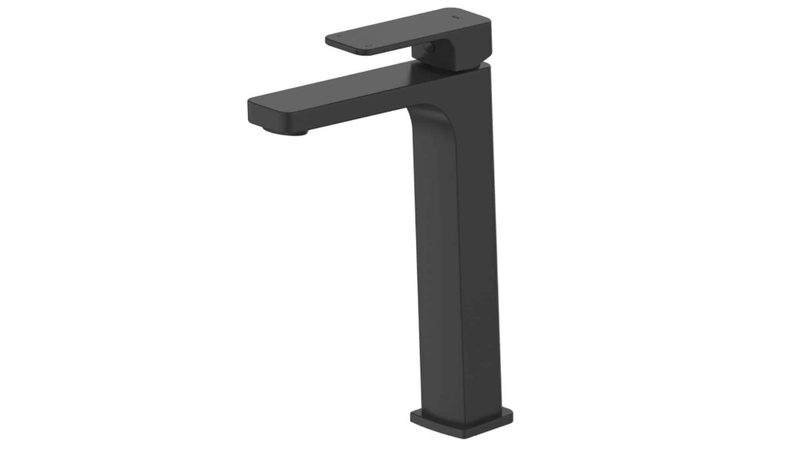 Greens Swept Tower Basin Mixer - Matte Black