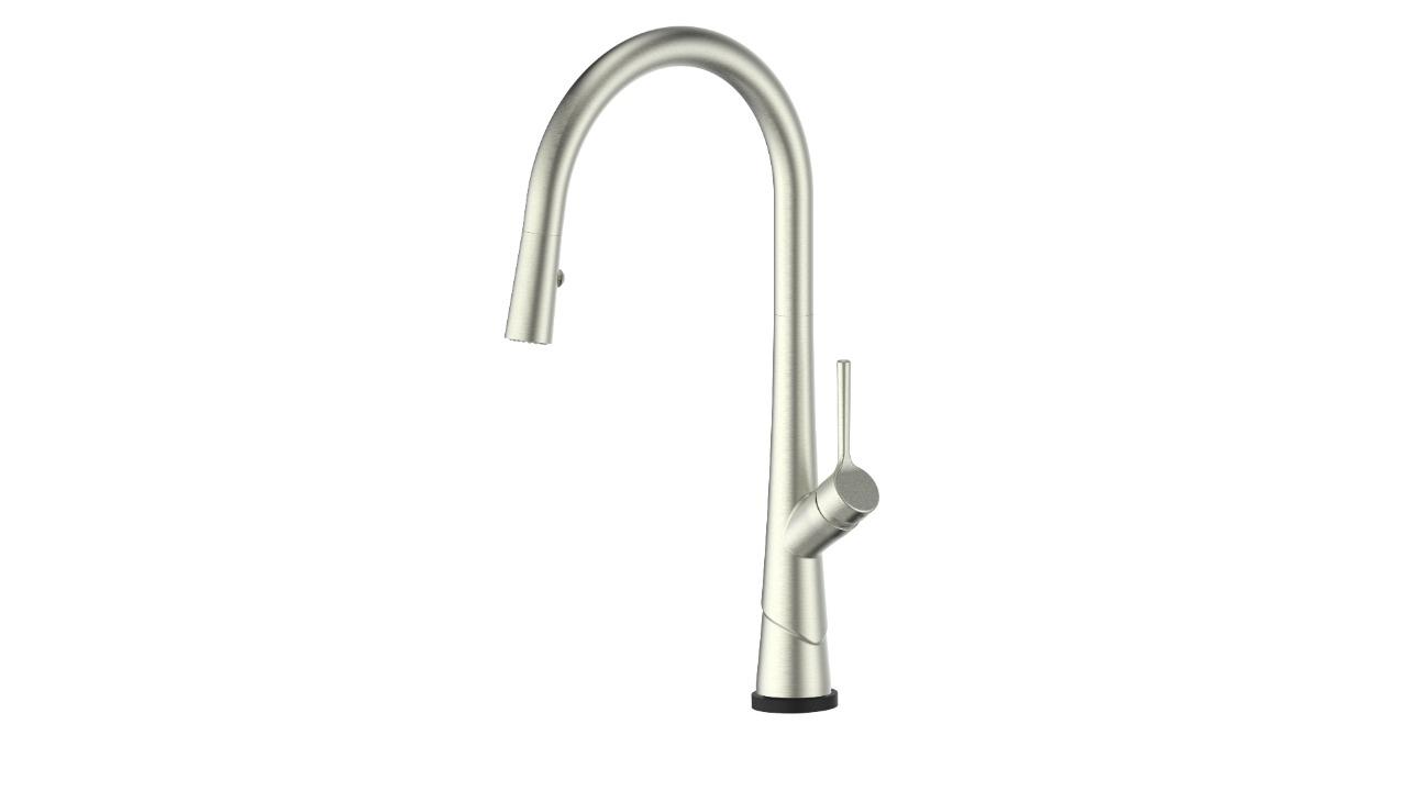 Greens Lustro Kontact Pull Down Sink Mixer - Brushed Nickel