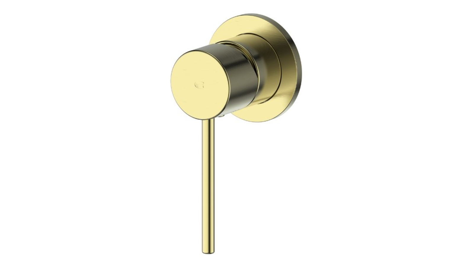 Greens Maci Shower Mixer with Mini Plate - Brushed Brass