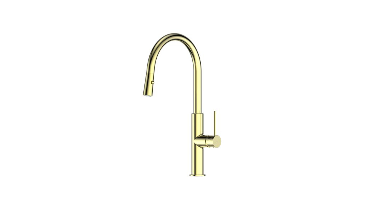 Greens Mika Pull Down Sink Mixer - Brushed Brass