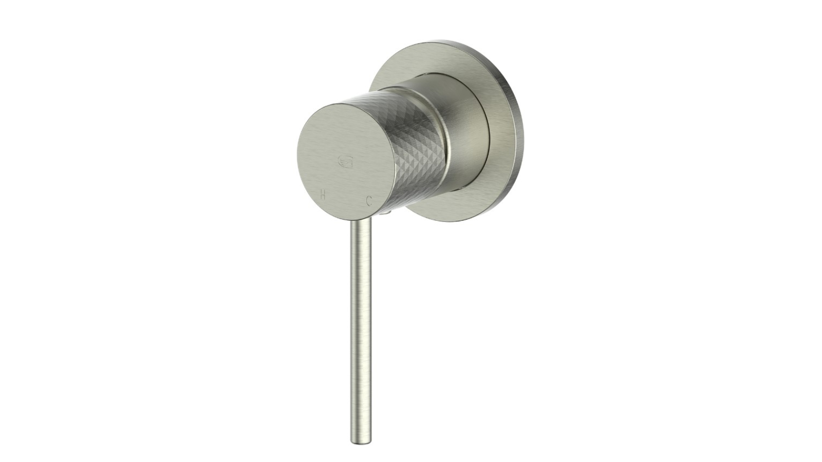 Greens Mika Shower Mixer with Mini Plate - Brushed Nickel