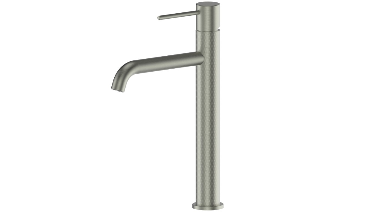 Greens Tesora Lead Free Tower Basin Mixer - Brushed Nickel