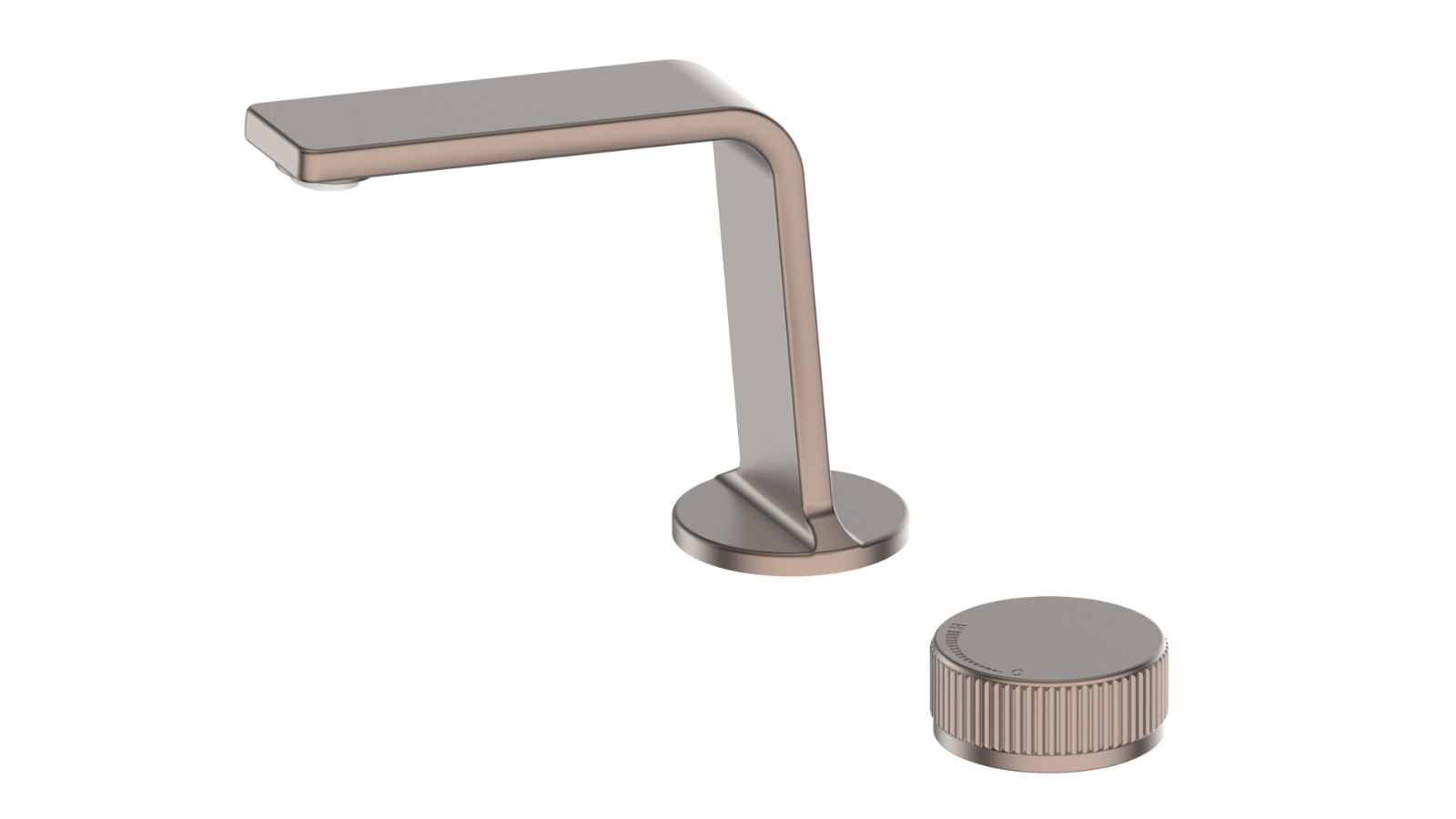 Greens Venza Two Hole Deck Mounted Basin Mixer - Brushed Bronze
