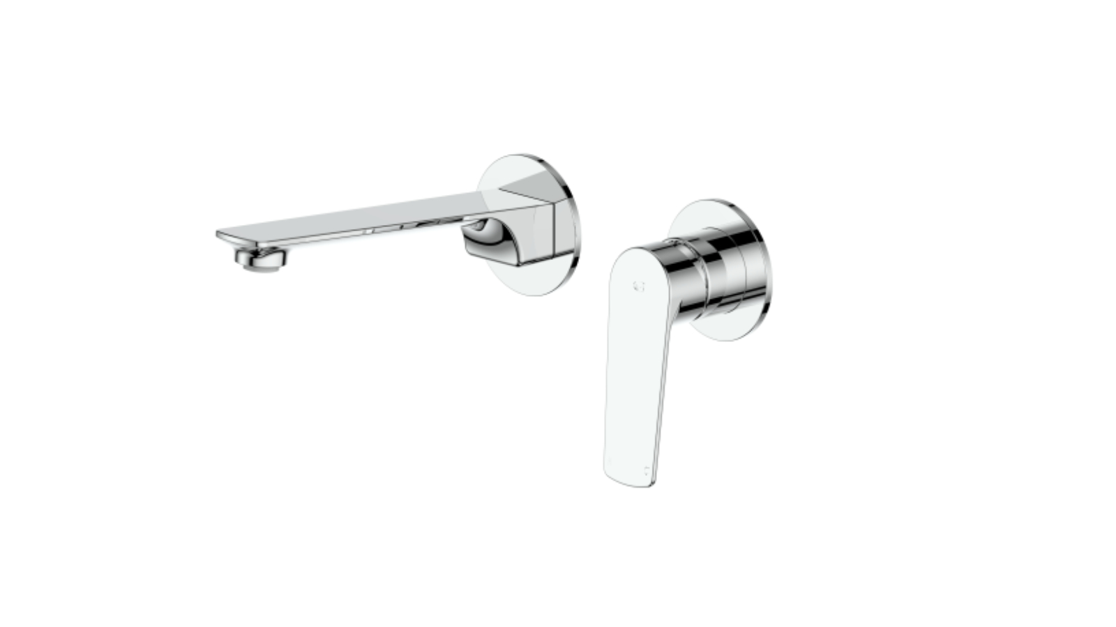 Greens Novi Wall Basin Mixer - Chrome