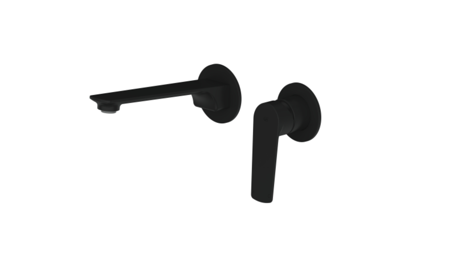 Greens Novi Wall Basin Mixer - Matte Black