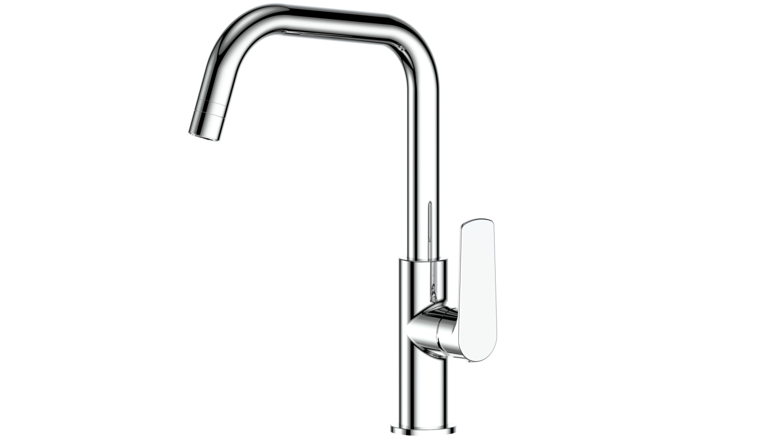 Greens Novi Gooseneck Sink Mixer with Smart Aerator - Chrome