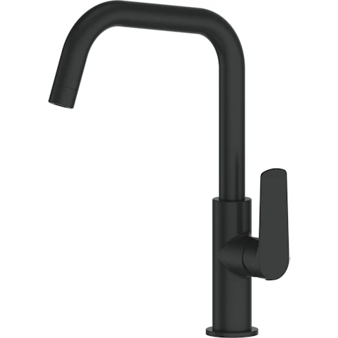Greens Novi Gooseneck Sink Mixer with Smart Aerator - Matte Black