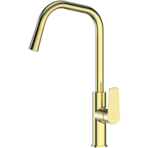 Greens Novi Pull Down Sink Mixer - Brushed Brass