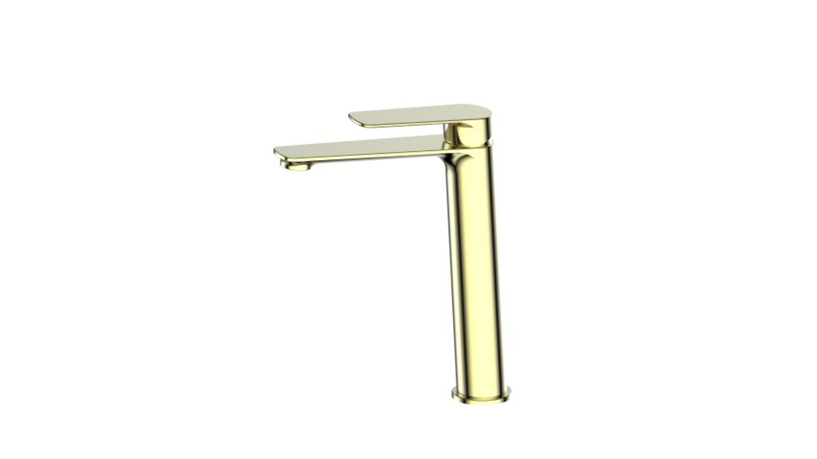 Greens Novi Tall Basin Mixer - Brushed Brass