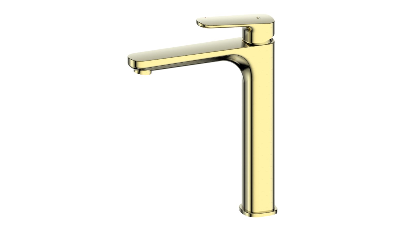 Greens Davena Tower Basin Mixer - Brushed Brass