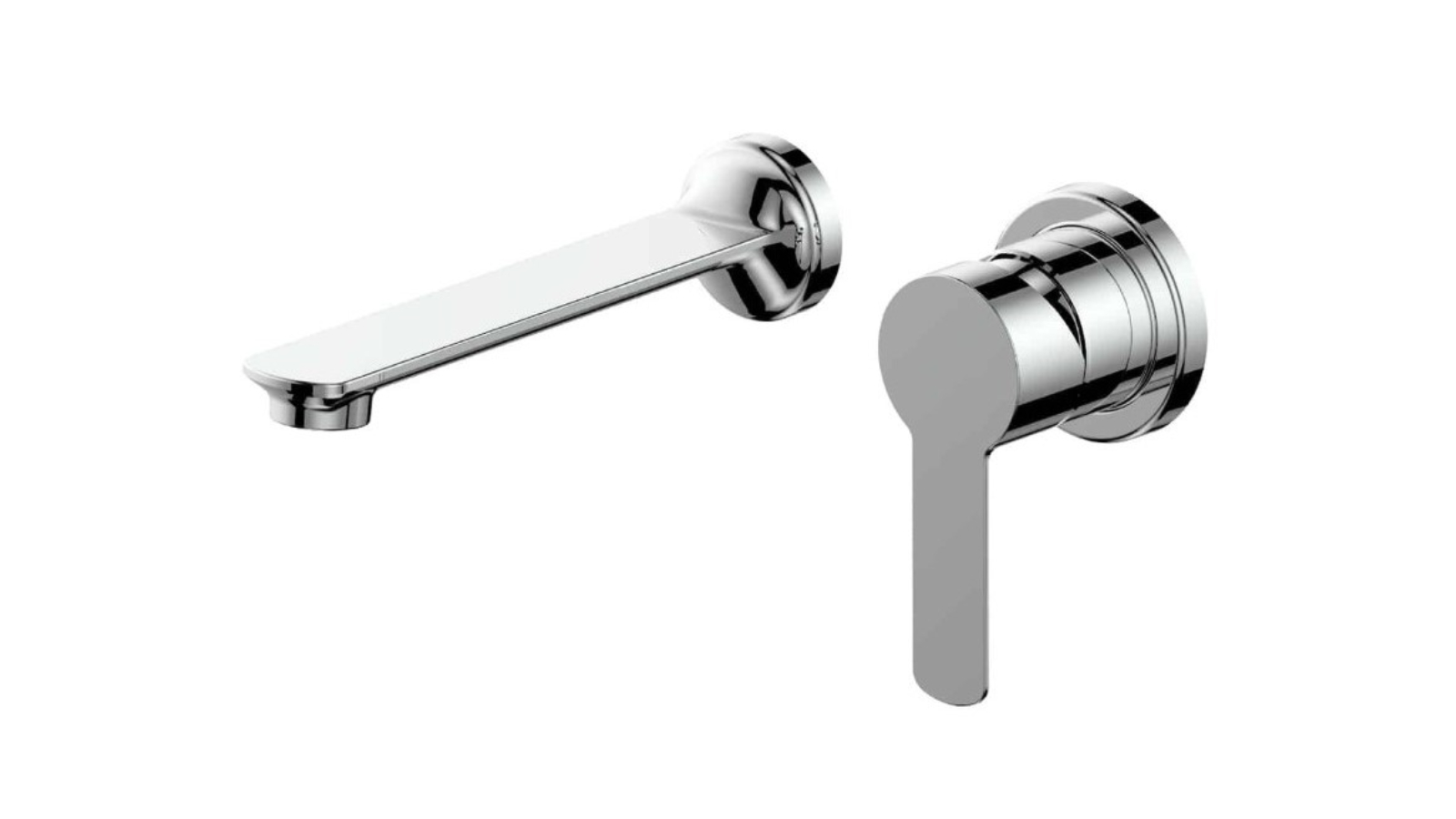Greens Astro II Lead Free Wall Basin Set - Chrome