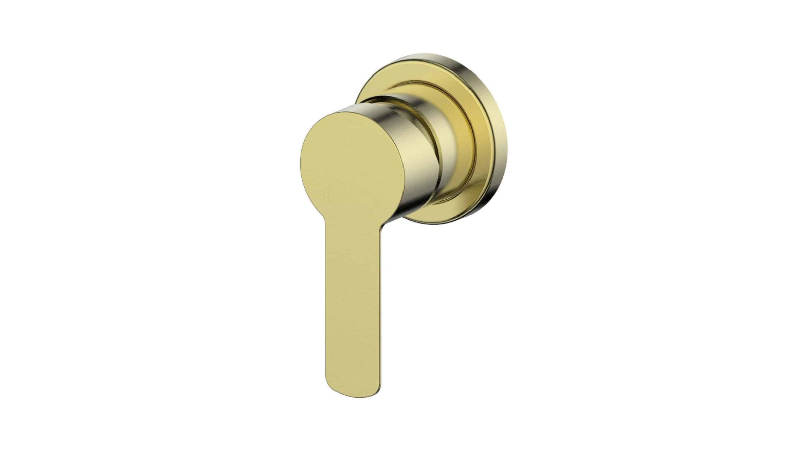 Greens Astro II Lead Free Shower Mixer with Mini Plate - Brushed Brass
