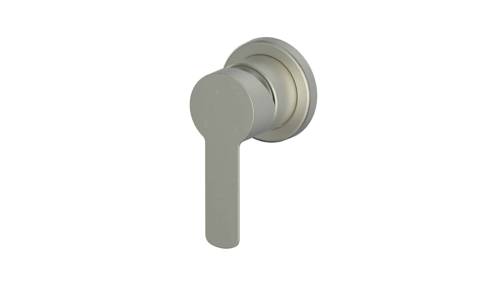 Greens Astro II Lead Free Shower Mixer with Mini Plate - Brushed Nickel