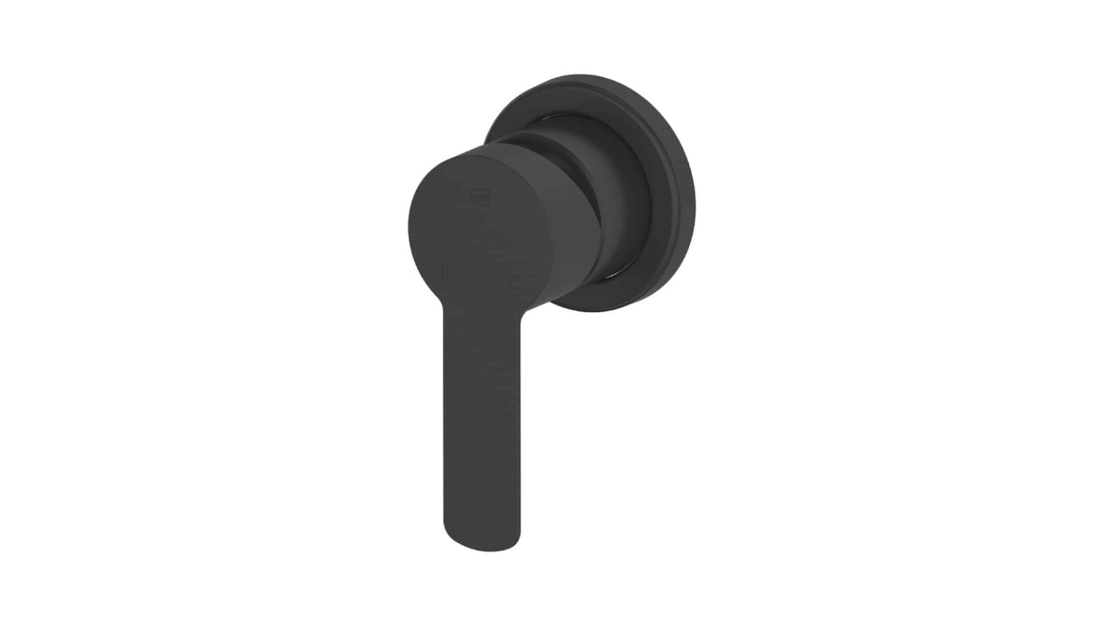 Greens Astro II Lead Free Shower Mixer with Mini Plate - Matte Black