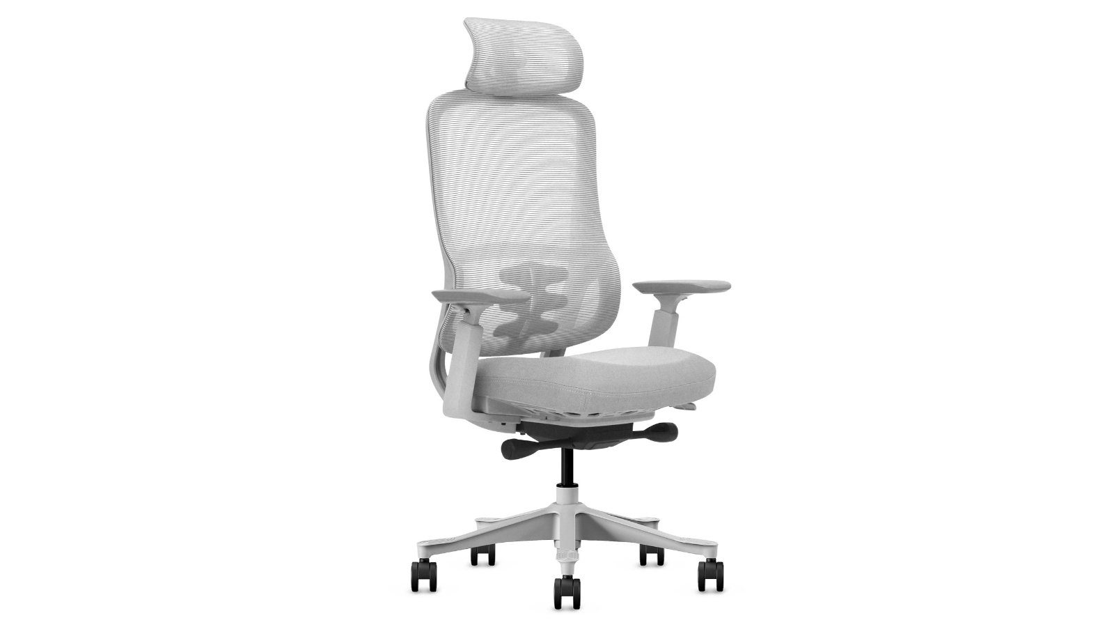 Lifespan Fitness DM8 Ergonomic Office Desk Chair - White/Grey