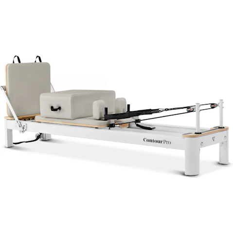 Lifespan Fitness Contour Pro Aluminum Pilates Reformer Bed Set - Hepburn