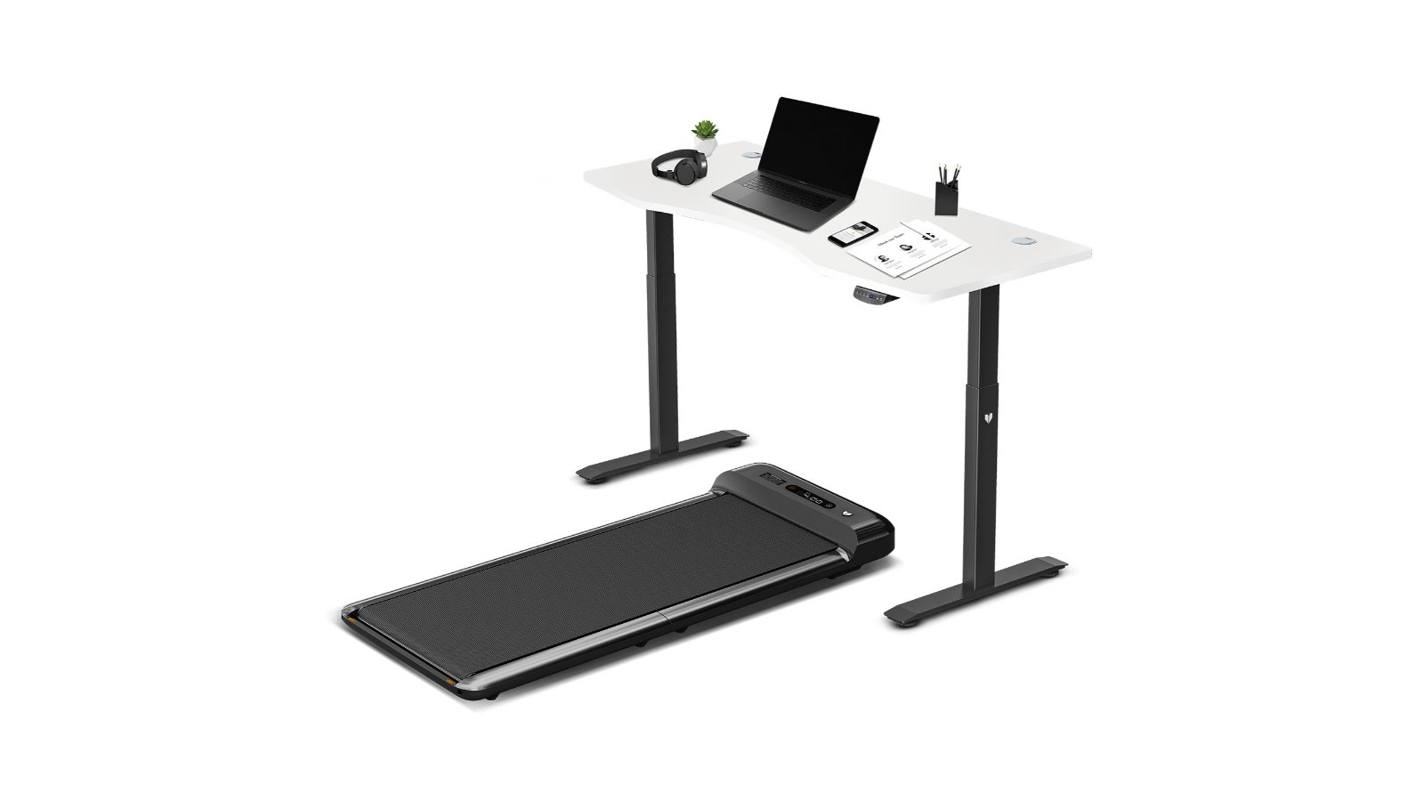 Lifespan Fitness Walking Pad Treadmill M2 + 150cm Ergodesk Automatic Adjutsable Standing Desk