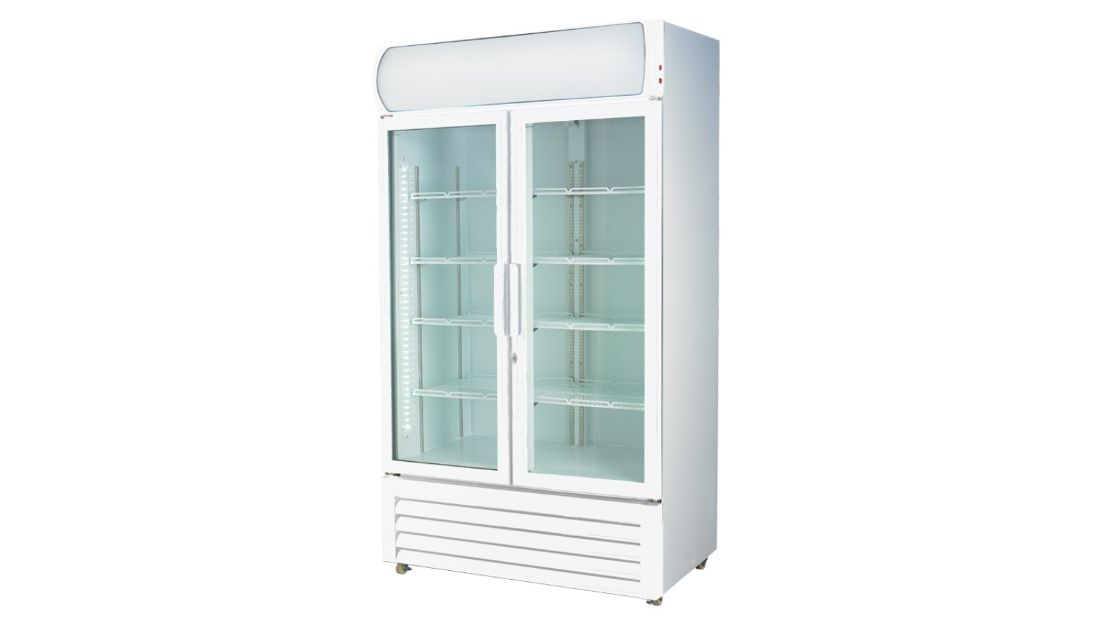 Thermaster Commercial Two Glass Door Colourbond Upright Drink Fridge Large Harvey Norman
