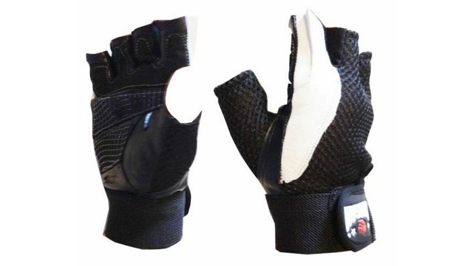 Morgan Sports Leather and Mesh Weight Gloves - Large
