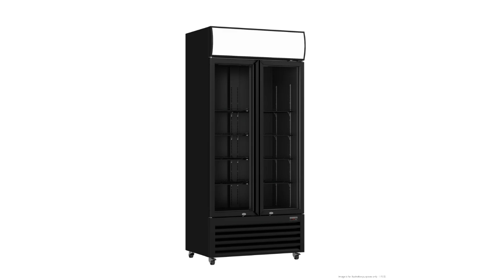 Thermaster LG-580BP Commercial Double Glass Door Colourbond Upright Drink Fridge