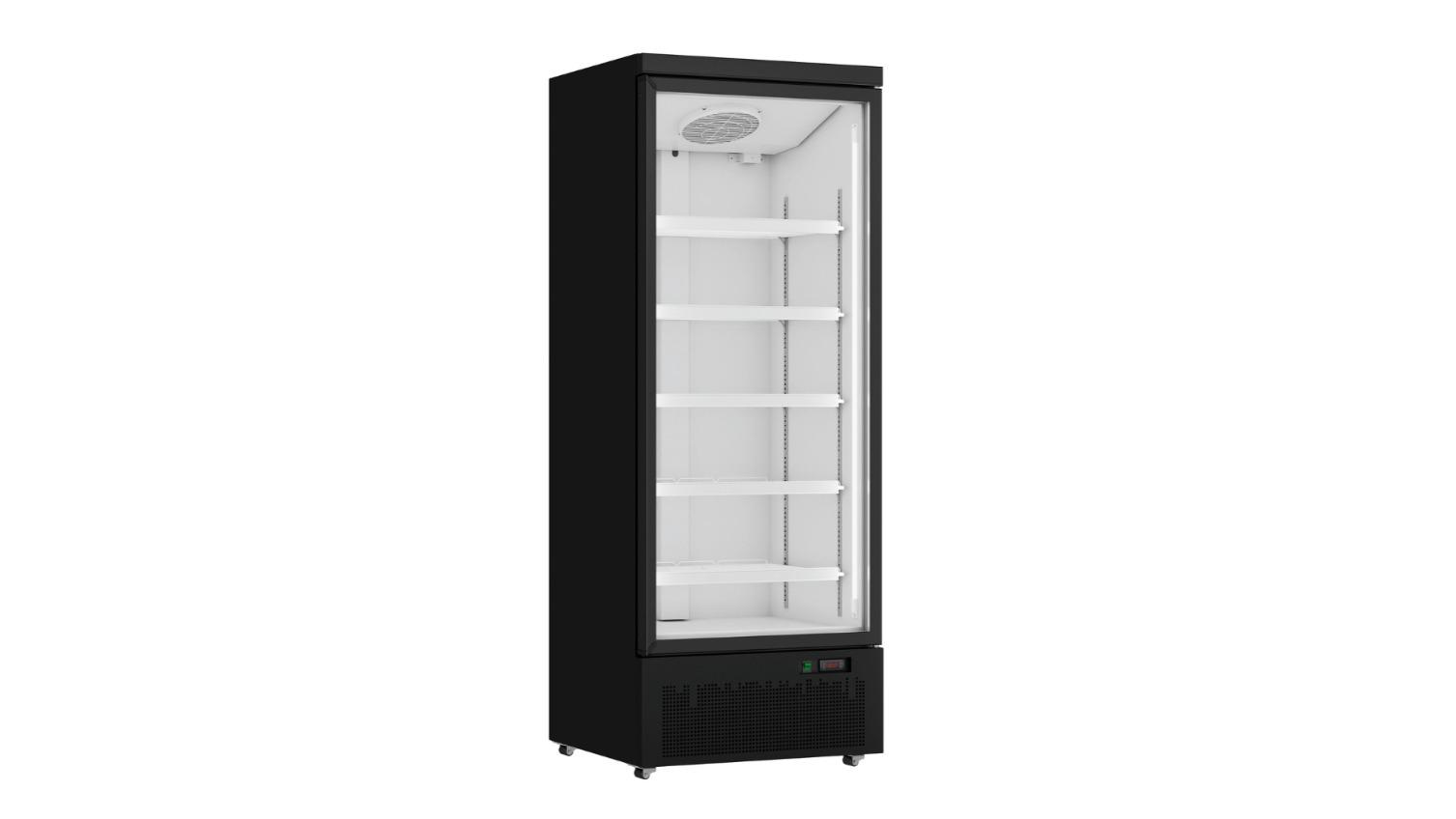 Thermaster LG-600BGBM Commercial Door Supermarket Black Fridge
