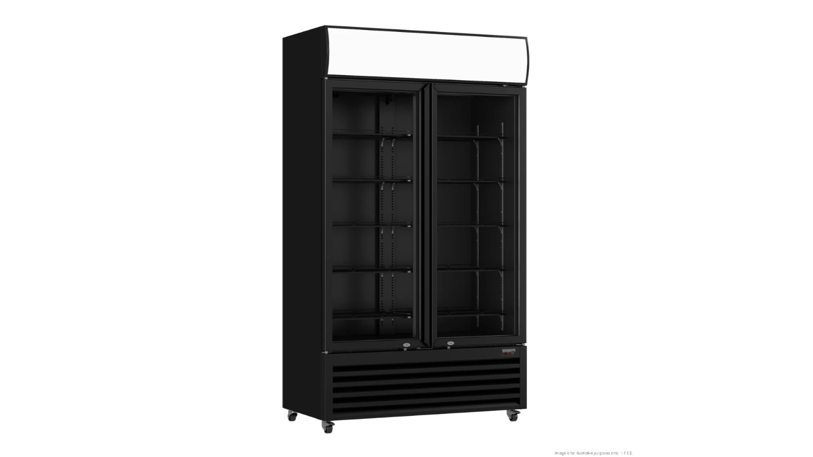 Thermaster LG-730BP Commercial 2 Glass Door Colourbond Upright Drink Fridge