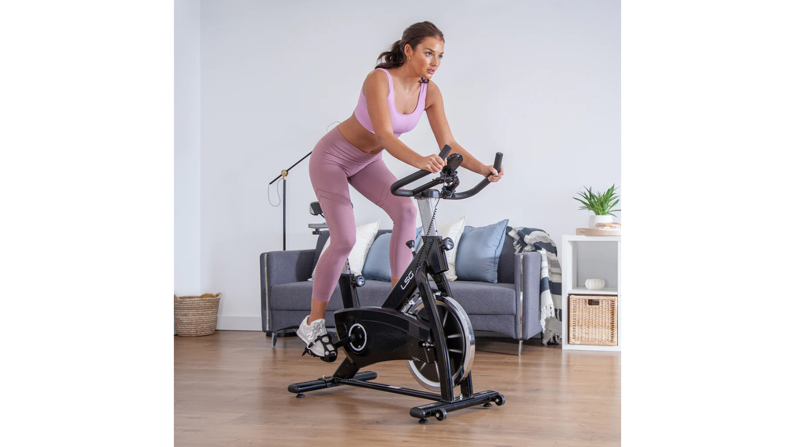 LSG SPG-220 Spin Bike with Phone Holder Harvey Norman