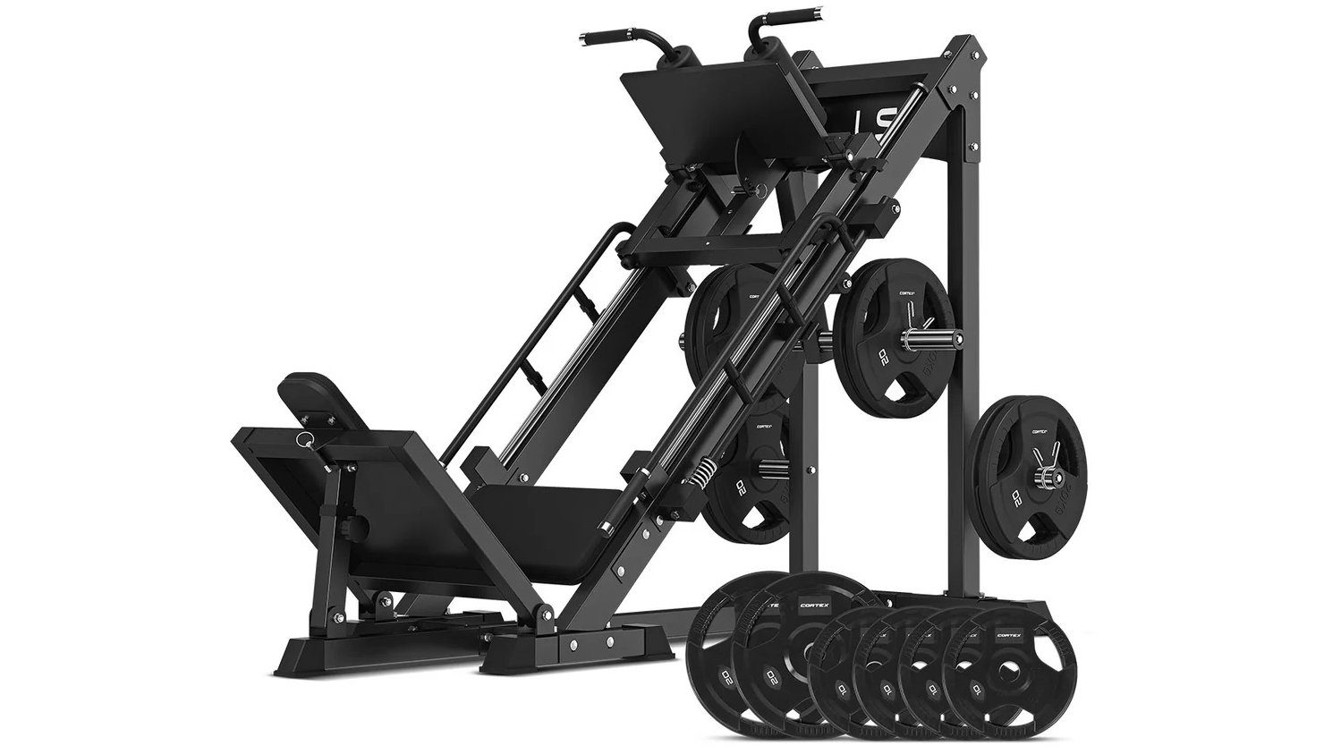 LSG GLP100 Leg Press/Hack Squat with 100kg Olympic Tri-Grip Plates