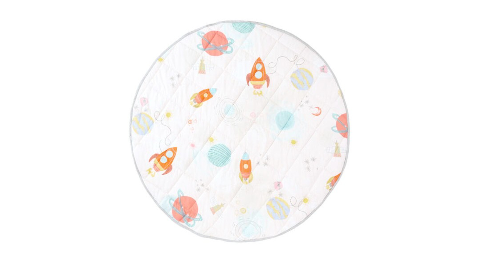 Linen House Kids Round Space Discovery Soft Floor Play Mat