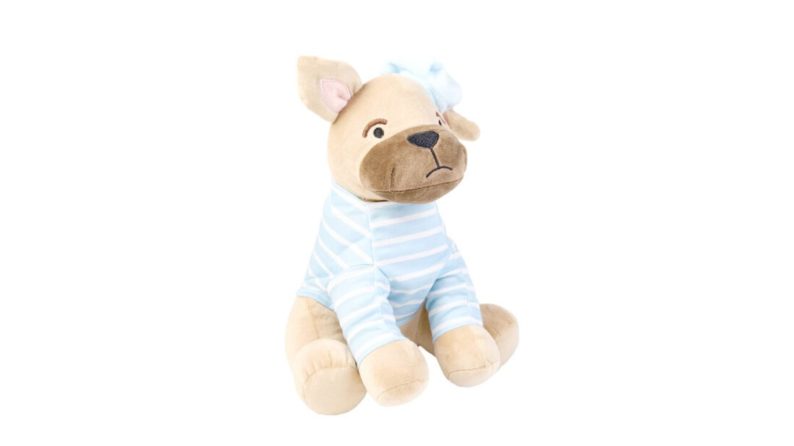 Linen House Kids 24 x 27cm Felix the Frenchie Novelty Plush Toy - Blue