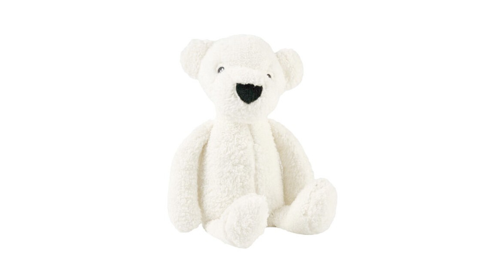 Linen House Kids 23 x 43cm Perry Polar Bear Novelty Plush Toy - White