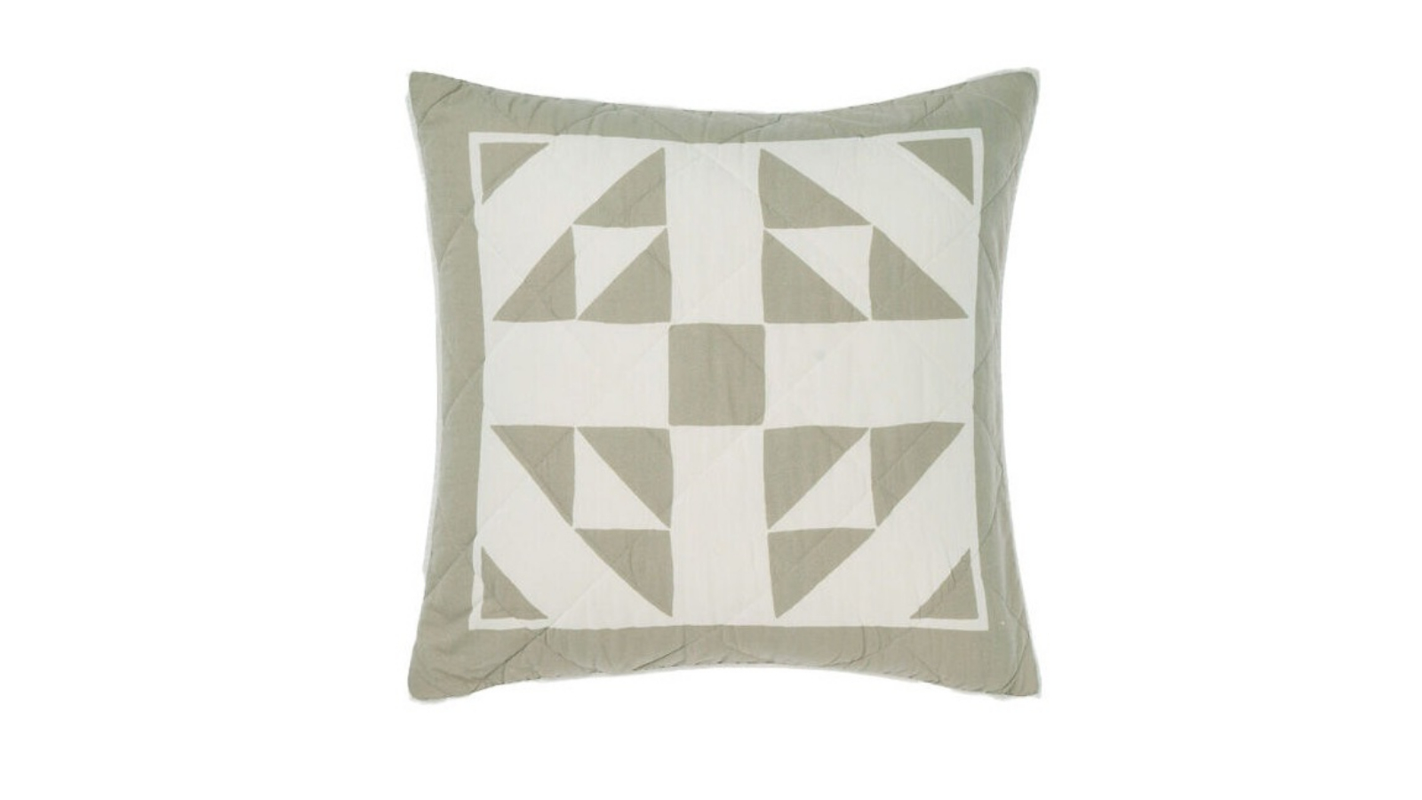 Linen House 65 x 65cm Una Eucalyptus Bedroom Cushion European Pillowcase