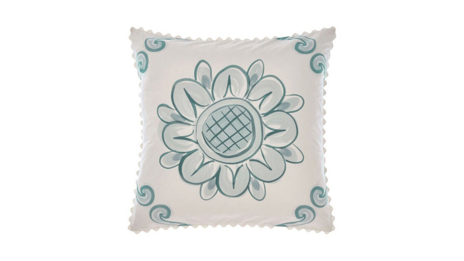 Linen House 65 x 65cm Thalia Blue Bedroom Cushion European Pillowcase