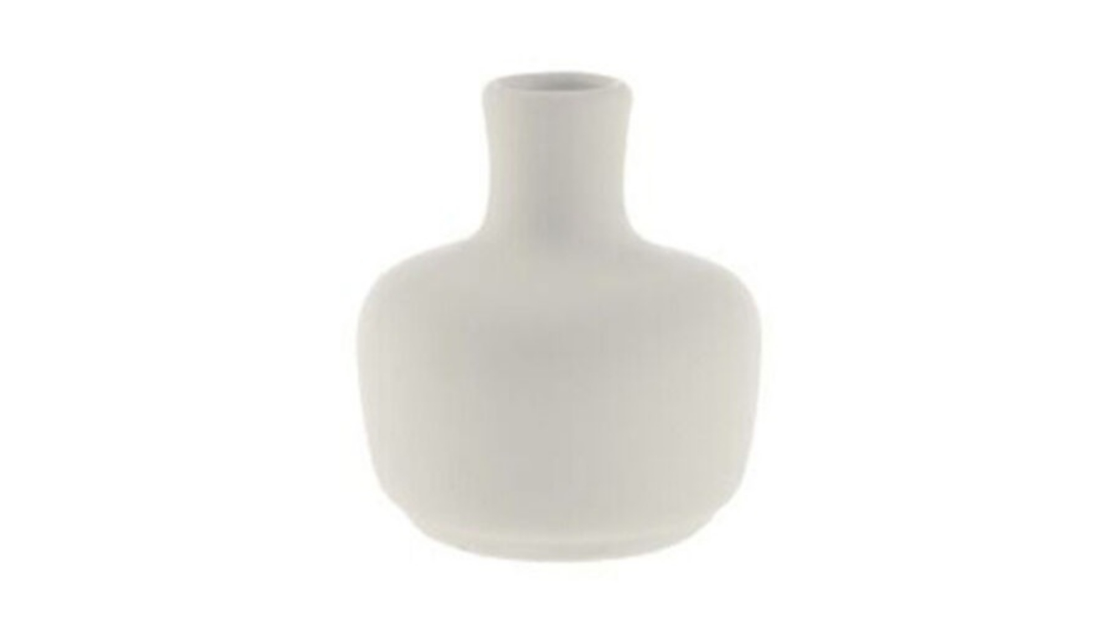 Linen House 7cm Serra Stoneware Vase - White