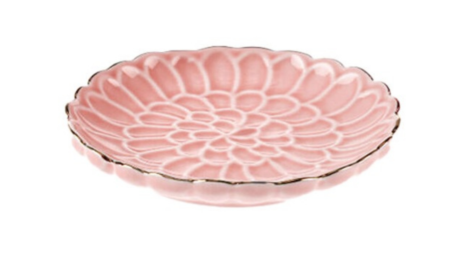 Linen House 10cm Porcelain Trinket Plate Jewelry Dish - Rosebud