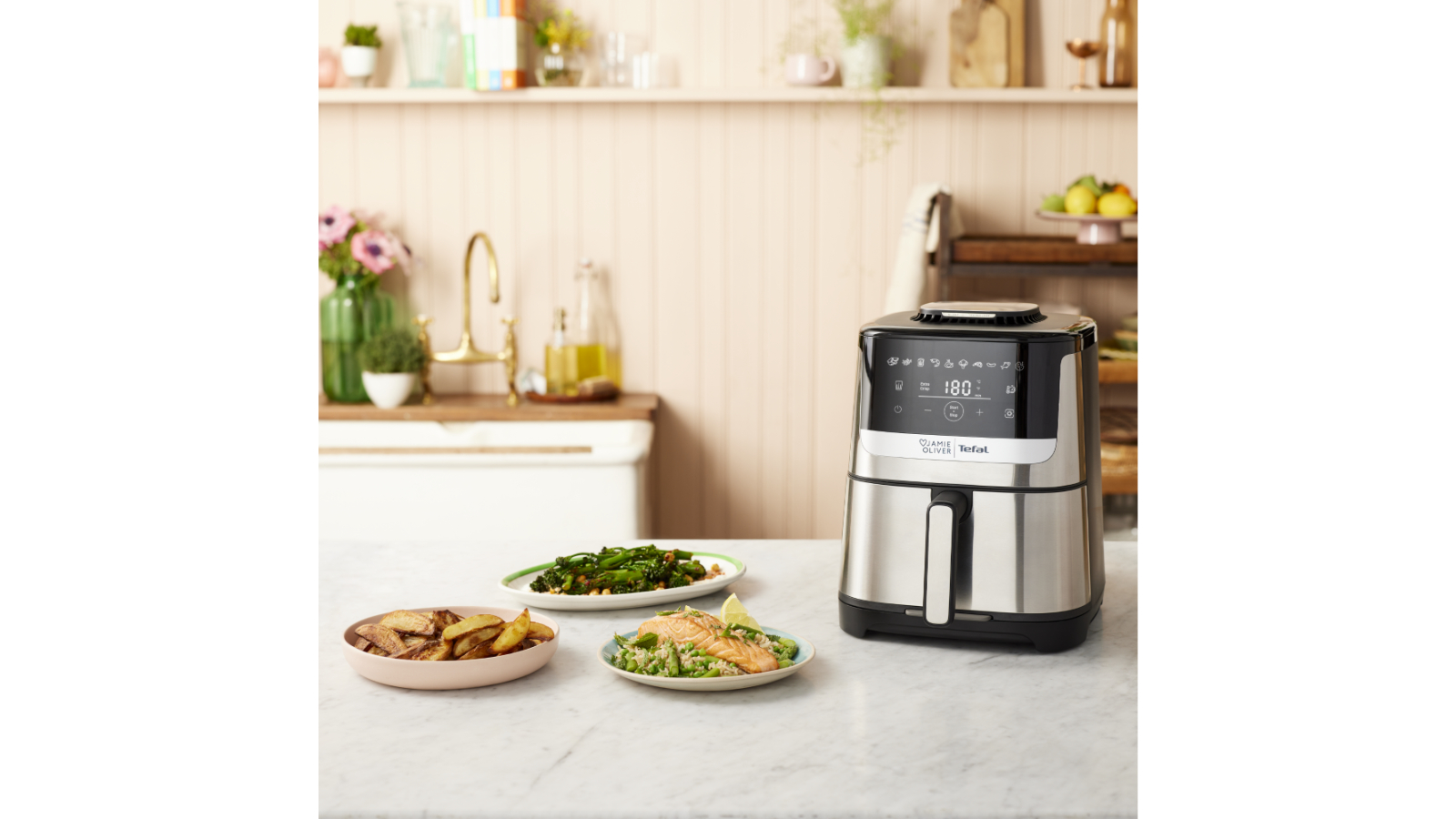 Jamie Oliver by Tefal Quiet and Easy Air Fryer - Stainless