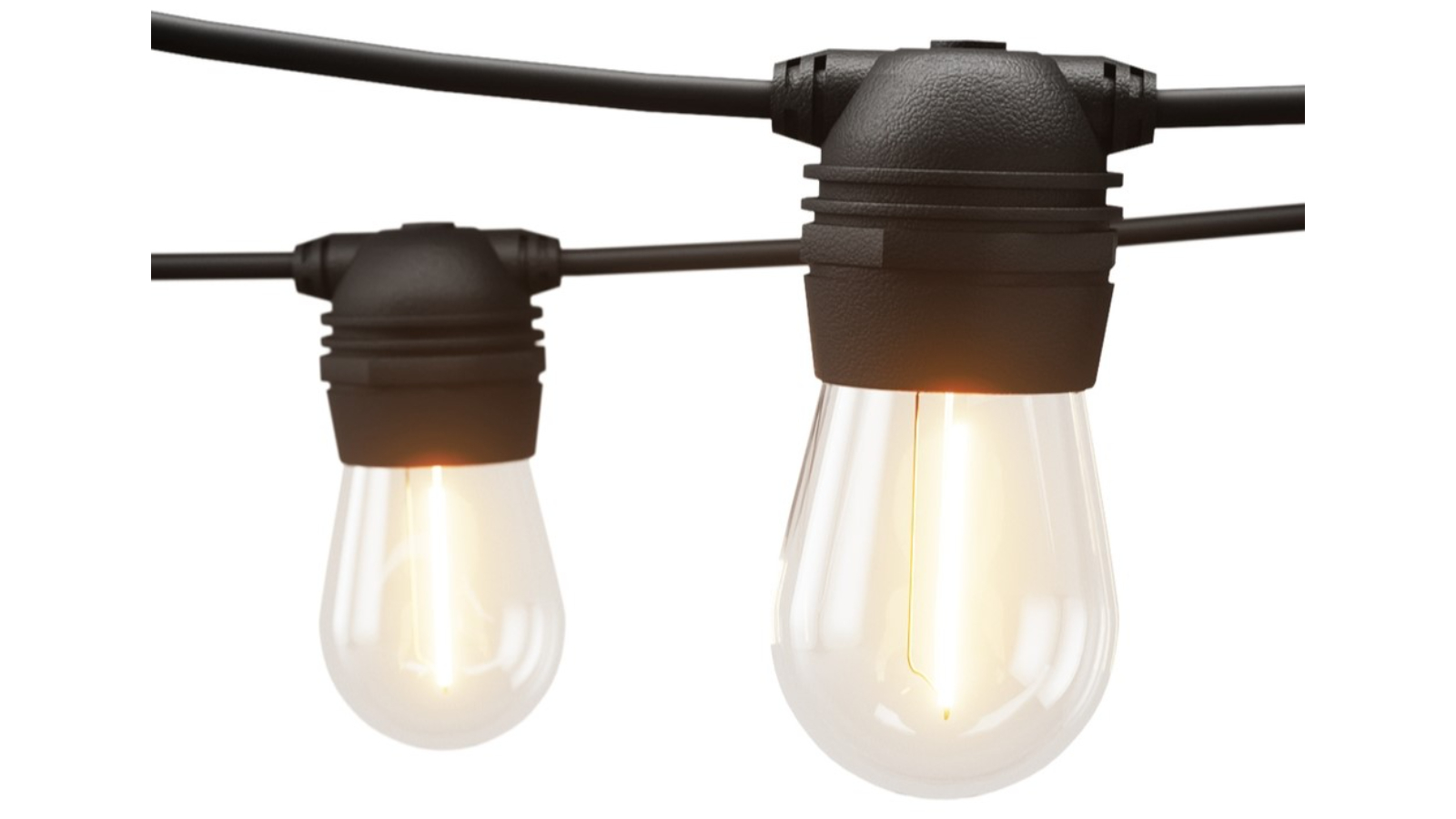Jingle Jollys Christmas Party Solar Outdoor LED Festoon String Light - 68metre