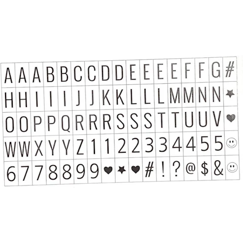 SuperOffice Box of 85 Character and Letters Display Light-Up