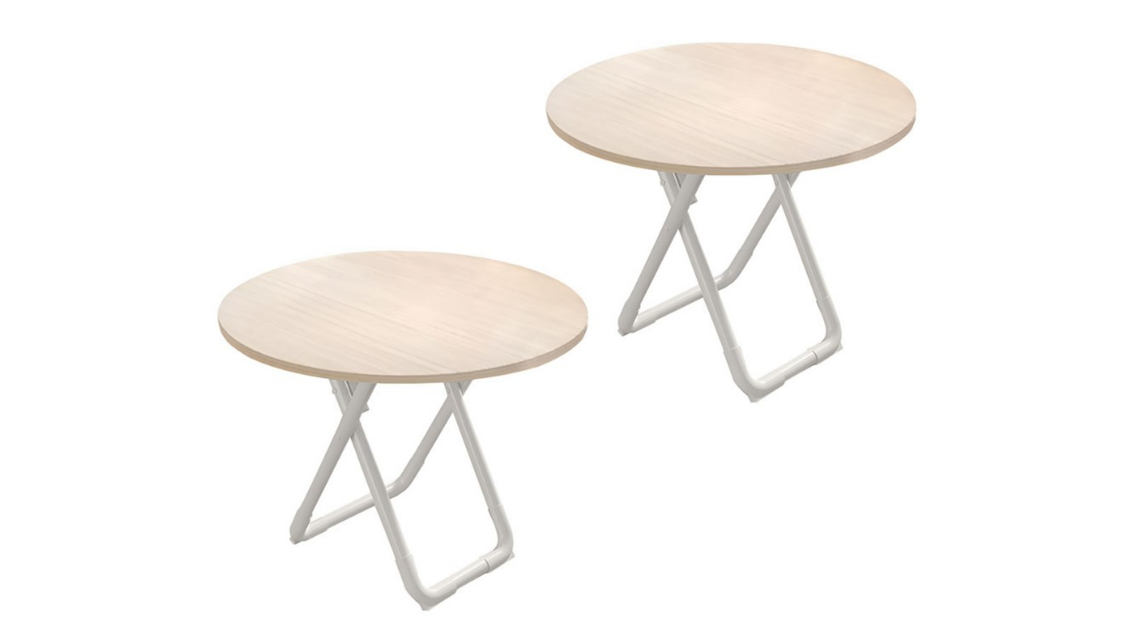 Soga 2 Piece 80cm Versatile Use Table -  Light Wood